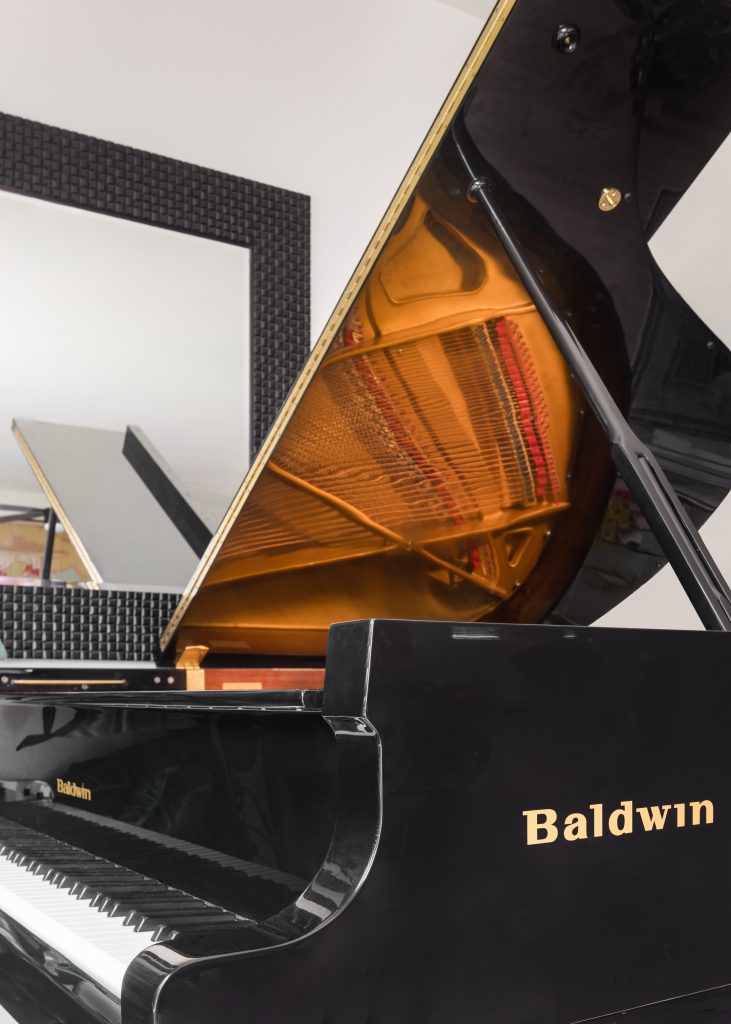 The custom Baldwin piano owned by Jerry Lee Lewis.