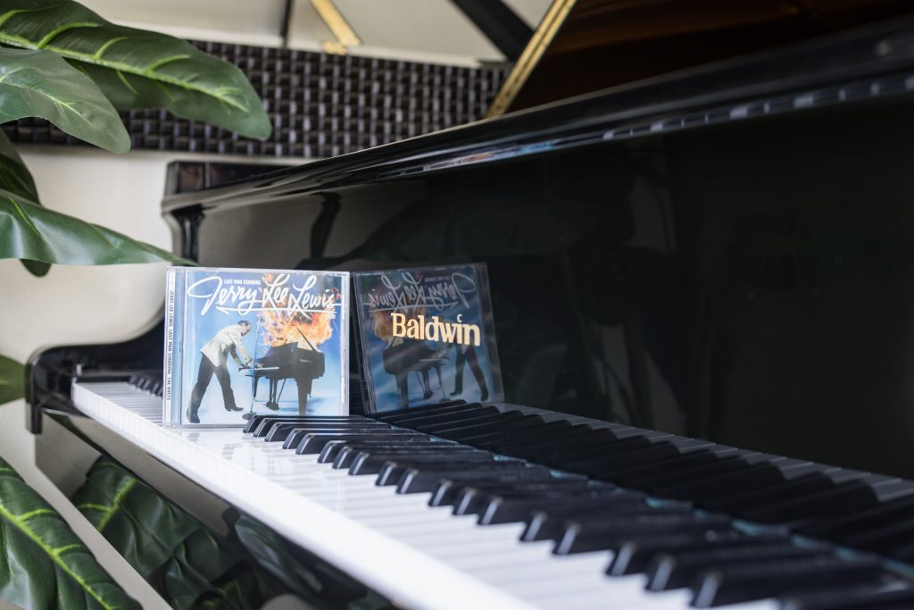 The custom Baldwin piano owned by Jerry Lee Lewis.